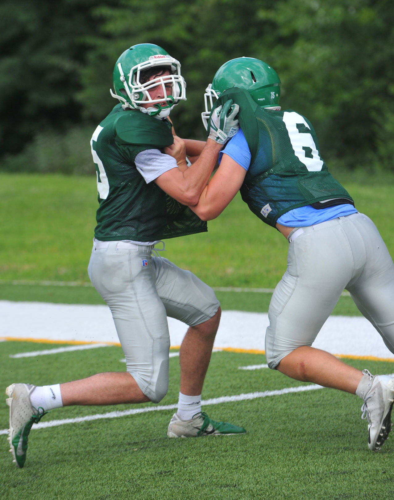 Alleman football practice